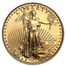 1/10 oz American Gold Eagle front random year