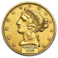 $5 Liberty Gold Half Eagle