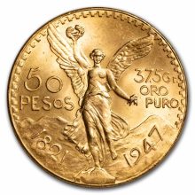 mexico gold 50 pesos front