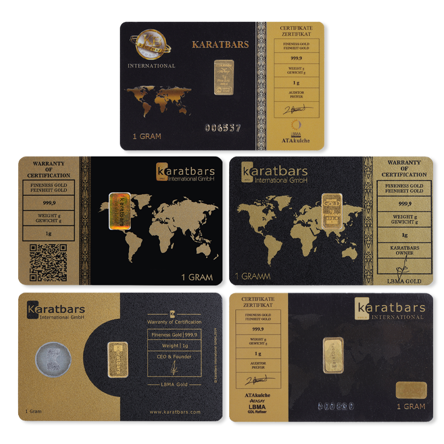 1g Karatbars Gold Bullion Bar (.9999)