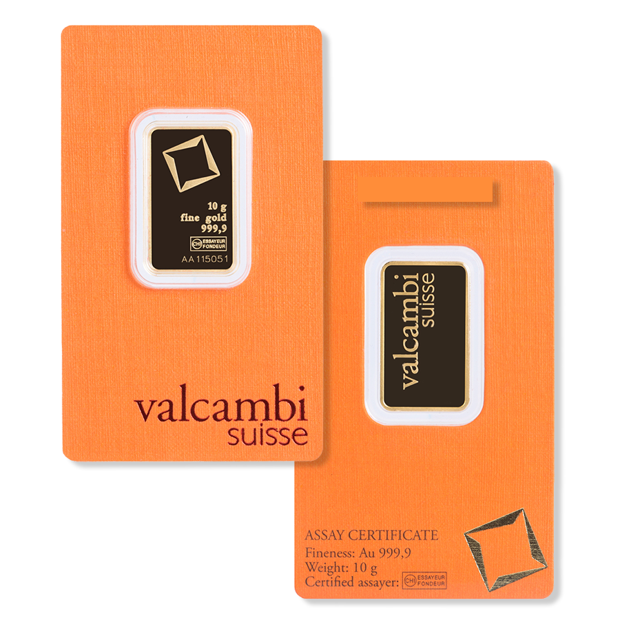 10 Gram Valcambi Gold Bar (New w/ Assay)