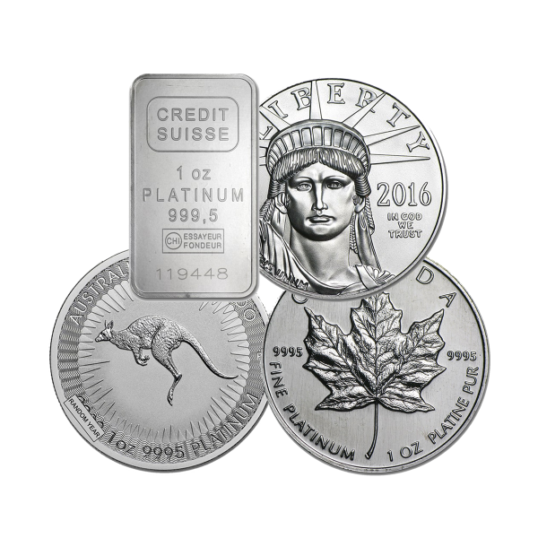 1 oz Platinum Bar or Round