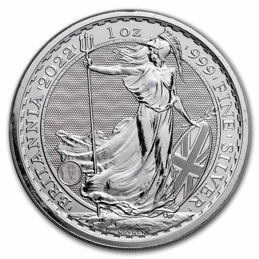 Great Britain 1 oz Silver Britannia BU (Random Year)