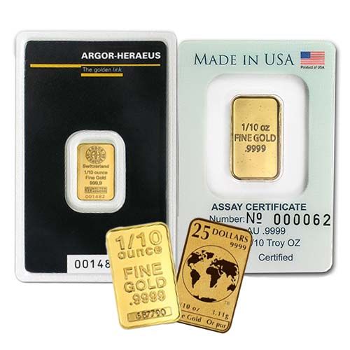 1/10 oz Generic Gold Bar